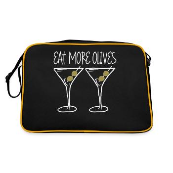 Olives with Martini - Retro Bag - black/gold - Back