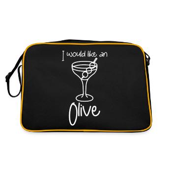 Martini with Olives - Retro Bag - black/gold - Back