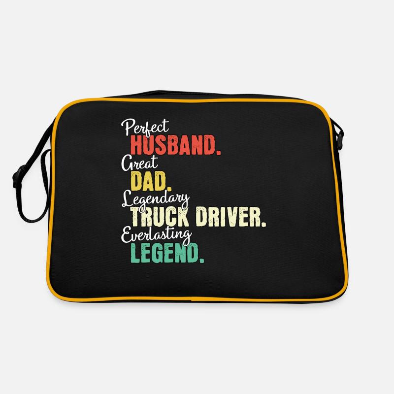 Truck Driver Dad Retro Bag