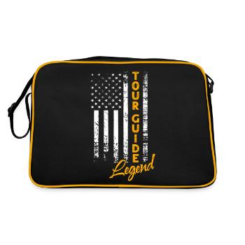 Tour Guide Legend - Retro Bag - black/gold - Back