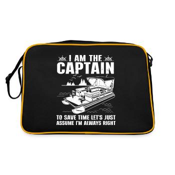 Ponton Bateau Ponton Capitaine - Sac Retro - noir/or - Dos