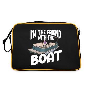 Ponton Bateau Ponton Capitaine - Sac Retro - noir/or - Dos