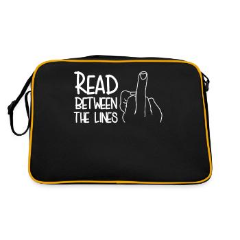 Middle Finger Misanthrope - Retro Bag - black/gold - Back