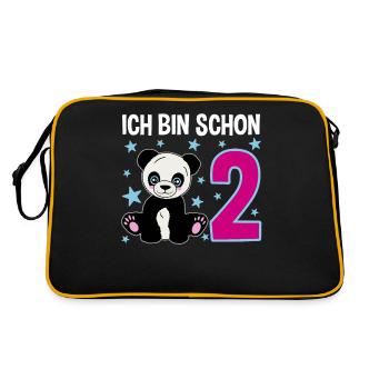 Panda Wonder - Deux ans de bonheur - Sac Retro - noir/or - Dos