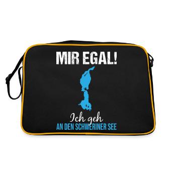 Le lac de Schwerin vous appelle - Sac Retro - noir/or - Dos