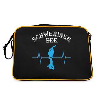 Heartbeat Lake Schwerin - Retro Bag - black/gold - Back
