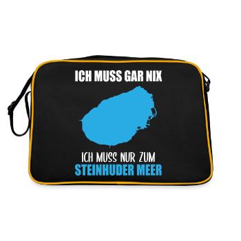Just have to go to the Steinhuder Meer - Retro Bag - black/gold - Back