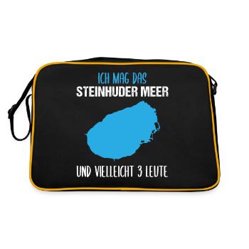 Steinhuder Meer & 3 people - Retro Bag - black/gold - Back