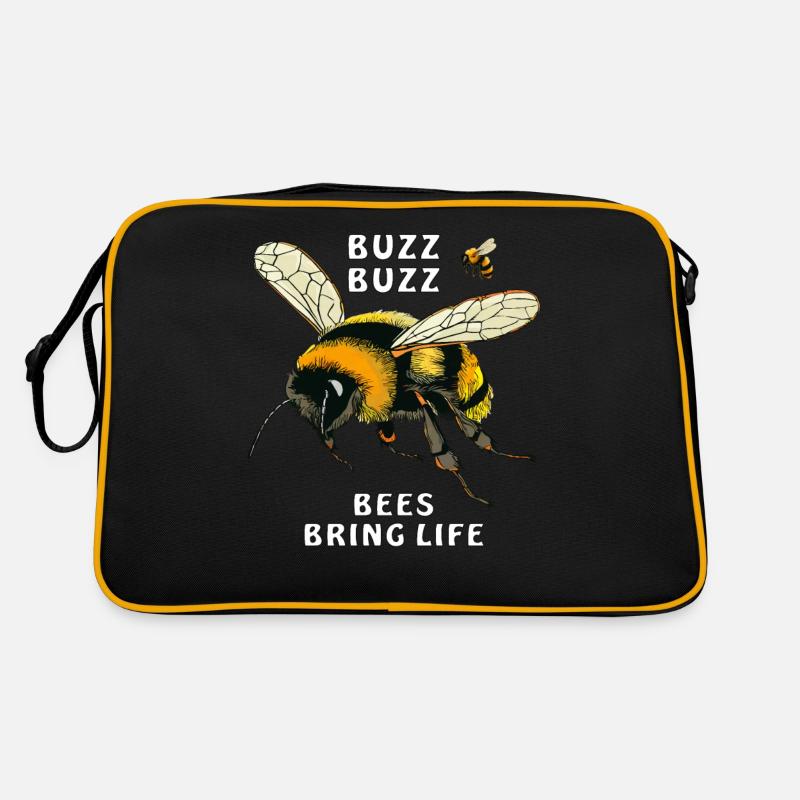 BUMBLEBEES BUZZ BUZZ BEES BRING LIFE Retro Bag