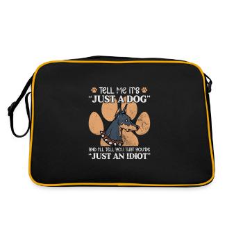 Doberman - Sac Retro - noir/or - Dos