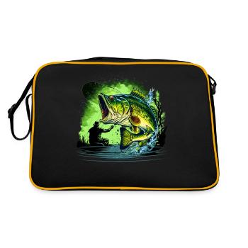 Poisson bar - Sac Retro - noir/or - Dos