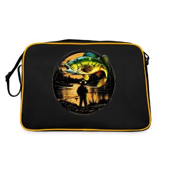 Poisson bar - Sac Retro - noir/or - Dos