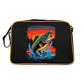 Poisson bar - Sac Retro - noir/or - Dos
