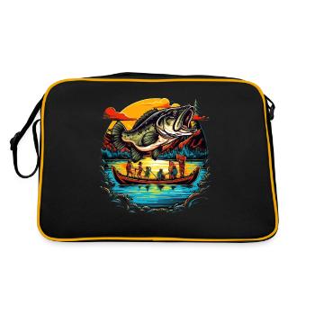 Poisson bar - Sac Retro - noir/or - Dos