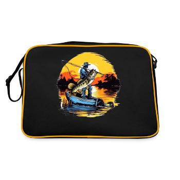 Poisson bar - Sac Retro - noir/or - Dos