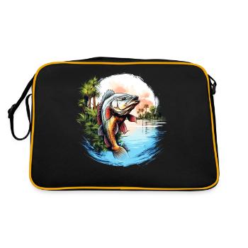Poisson bar - Sac Retro - noir/or - Dos