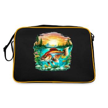 Poisson bar - Sac Retro - noir/or - Dos