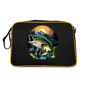 Poisson bar - Sac Retro - noir/or - Dos