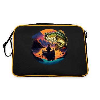 Poisson bar - Sac Retro - noir/or - Dos