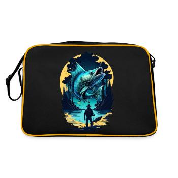 Poisson bar - Sac Retro - noir/or - Dos