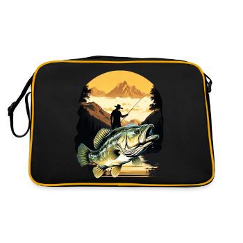 l’achigan - Sac Retro - noir/or - Dos