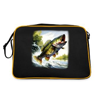 Poisson bar - Sac Retro - noir/or - Dos