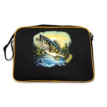 Poisson bar - Sac Retro - noir/or - Dos