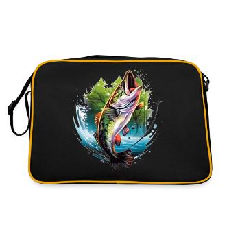 Poisson bar - Sac Retro - noir/or - Dos