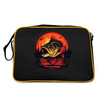 Poisson bar - Sac Retro - noir/or - Dos