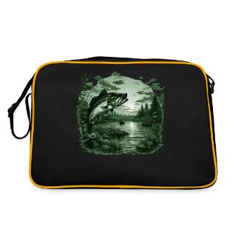 Poisson bar - Sac Retro - noir/or - Dos