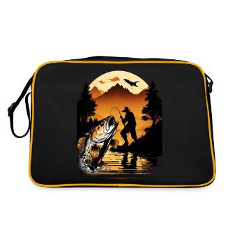 Poisson bar - Sac Retro - noir/or - Dos