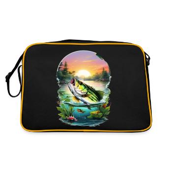 Poisson bar - Sac Retro - noir/or - Dos