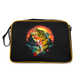 Poisson bar - Sac Retro - noir/or - Dos