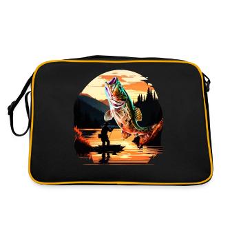Poisson bar - Sac Retro - noir/or - Dos