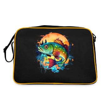 Poisson bar - Sac Retro - noir/or - Dos