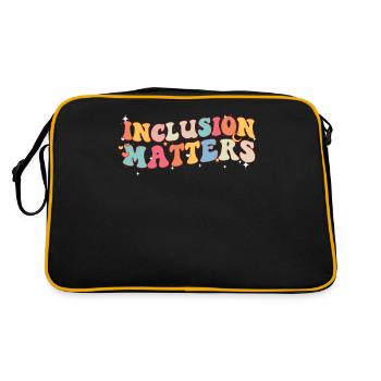 Journée de sensibilisation à l’autisme Cadeau autiste - Sac Retro - noir/or - Dos