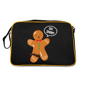 Baker Bakery Bakery Baking Gift - Retro Bag - black/gold - Back
