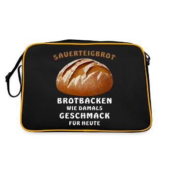 BREAD SOURDOUGH BREAD BAKING LIKE BACK IN THE DAY TASTE - Retro Bag - black/gold - Back