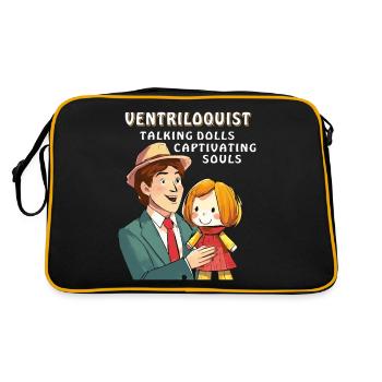 BAUCHREDNER TALKING DOLLS CAPTIVATING SOULS - Retro Tasche - Schwarz/Gold - Hinten