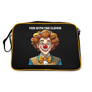 S’AMUSER AVEC LE CLOWN - Sac Retro - noir/or - Dos