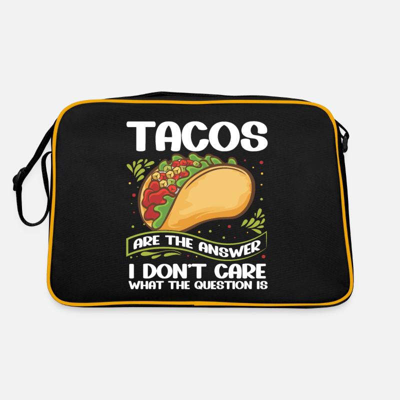 Lustiges Taco Retro Tasche