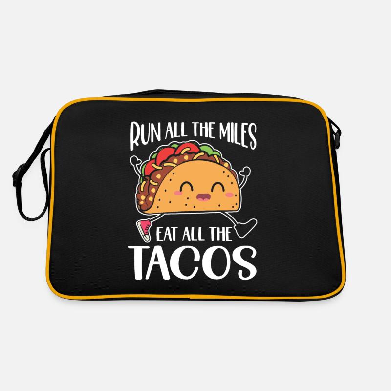 Lustiges Taco Retro Tasche