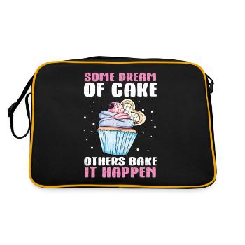 Cupcake - Retro Bag - black/gold - Back