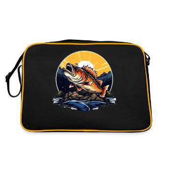 Poisson bar - Sac Retro - noir/or - Dos