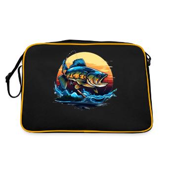 Poisson bar - Sac Retro - noir/or - Dos