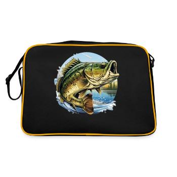 Poisson bar - Sac Retro - noir/or - Dos