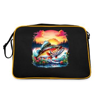 Poisson bar - Sac Retro - noir/or - Dos