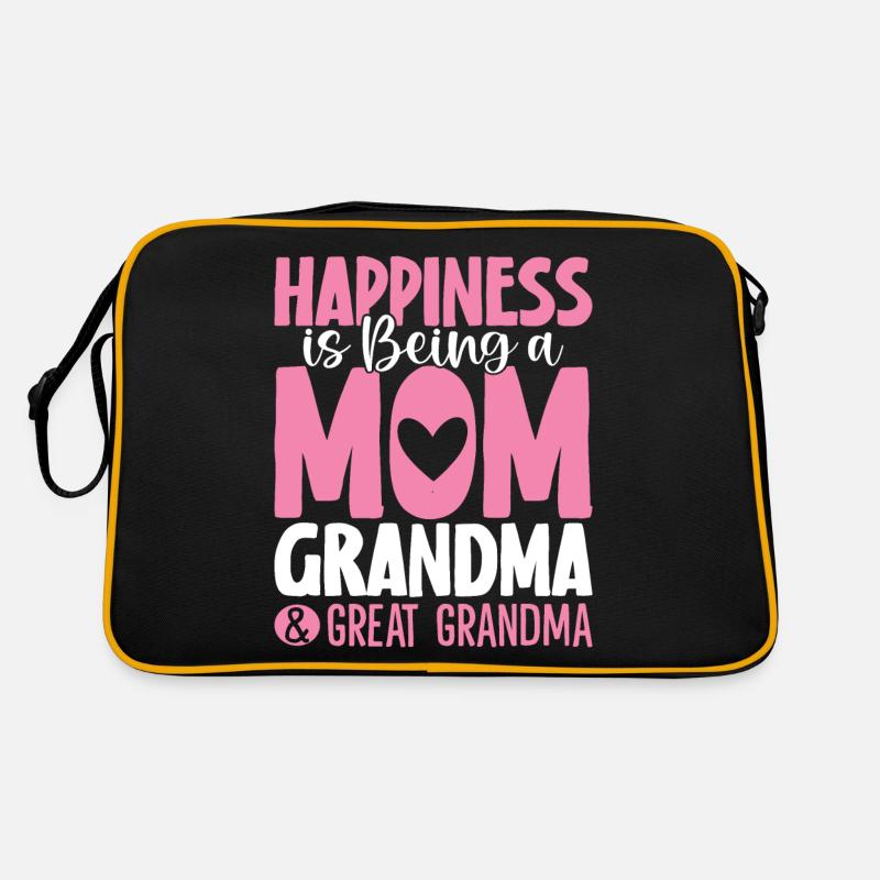 Glück ist, eine Mutter zu sein, Oma und großartig Retro Tasche