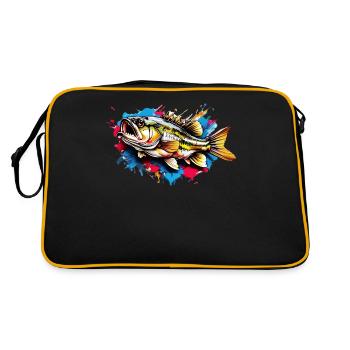 Poisson bar - Sac Retro - noir/or - Dos