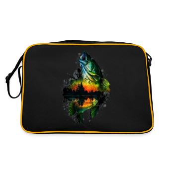 Poisson bar - Sac Retro - noir/or - Dos